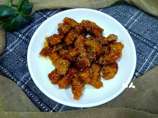 #猪里脊# 糖醋里脊,成品图，趁热吃，外酥里嫩