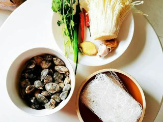 停不下来的花甲粉丝煲,备好材料