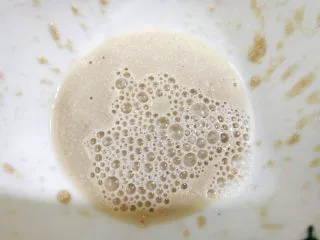 广式小吃——香甜Q弹伦教糕,酵母加入10克温水搅拌均匀