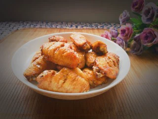 川香麻辣风味烤翅,成品图