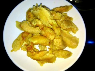 #猪里脊# 糖醋里脊,捞出控油待用