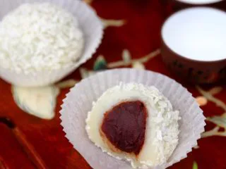 闽台风味茶点心豆沙糯米糍,再来一张