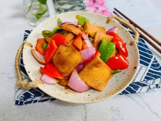 干锅千叶豆腐,成品图