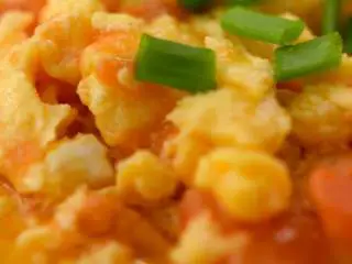 番茄烧菜 竟也有那么多小技巧,1-5 出锅加葱花点缀