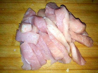 #猪里脊# 糖醋里脊,里脊肉切长条