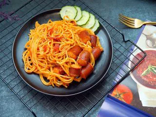 通心肠番茄意面,完成