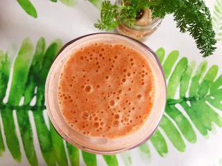 卡乐比胡萝卜香蕉营养奶昔,时间到，看，非常细腻