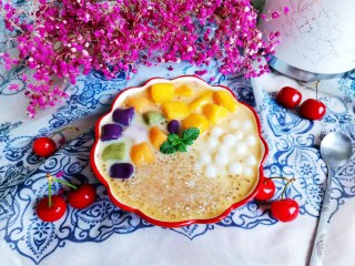 芒果芋圆西米露,成品图！