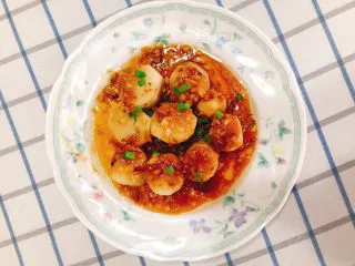 蚝油蒜蓉山药,成品图。