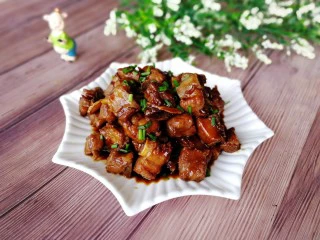 家常菜+红烧排骨,成品图