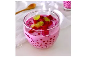 度夏消暑好饮品，火龙果西米露（附西米快熟方法及注意事项）