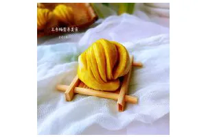 姜黄花卷，饮料做