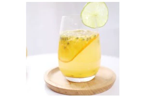 酸甜的味道，如校园般的爱情，橙子百香果饮