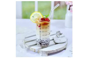 蜜豆椰奶冰果冰咖啡