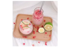 百变水果：粉红气泡水