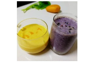 果粒奶昔【香蕉桑葚+香蕉芒果】