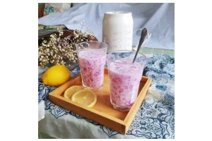 紫薯柠檬冻撞奶