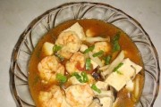 美味营养的虾仁菌菇烩豆腐(做法简单易学,家常菜品必备)
