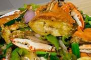 家常美食（新鲜清甜，营养健康的佳肴/螃蟹配以脆嫩娃娃菜，口感更佳）