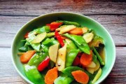 健康饮食小炒杏香荷兰豆(以荷兰豆为主,融入各种营养食材,打造健康口感美食)