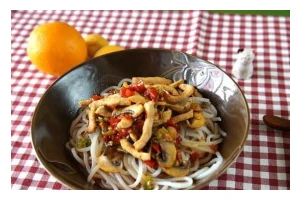 肉丝淋凉米粉的制作方法（一款夏日清爽美食，凉爽可口，好吃又营养。）