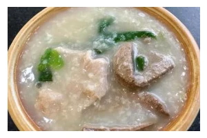 猪肝瘦肉肠子粥，一碗养生美味（以养生为主题，以粥为载体，体验独特的味觉享受）
