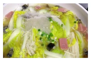 家常美食——汤娃娃菜（家庭版做法，简单易学）