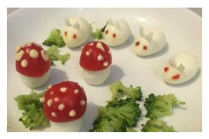 用圣女果制作美味小兔子（如何制作可爱又好吃的圣女果小兔子）