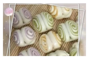 健康早餐，蔬菜汁花卷（以纯天然食材打造美味早餐）