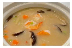 一口暖心粥，以瑶柱鲜虾砂锅粥为主题的制作教程