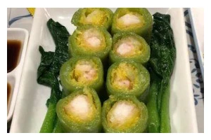 鲜虾翡翠黄金包的制作方法（口感鲜美，外皮松脆内馅鲜美可口，做法简单易学）