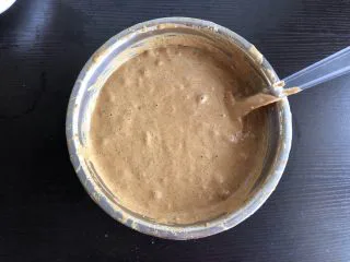 红枣糕（全蛋打发）,将两种面糊混合均匀