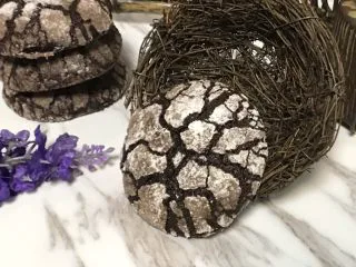 裂纹巧克力软饼干,很好吃的!