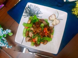 #老油条的青春#回锅油条炒腊肉,忍不住再来一张成品图欣赏下留个纪念