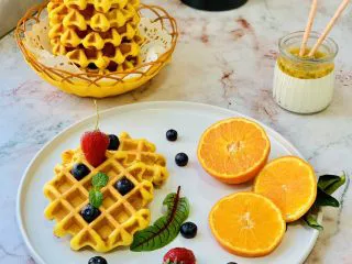 胡萝卜华夫饼,美美的早餐、下午茶☕️都OK