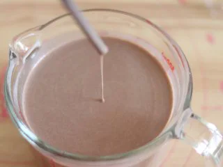 巧克力毛巾卷,放置好后,再搅匀一下即可。