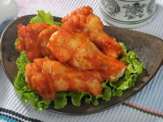 比外卖还好吃的秘制烤翅根,成品图