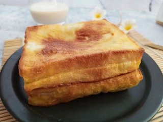 可以爆浆的香蕉酸奶吐司,成品