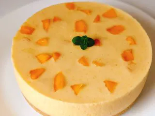 免烤❗️芒果酸奶蛋糕,美美哒芒果慕斯就做好啦！