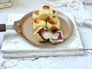 爆浆紫薯仙豆糕,成品图