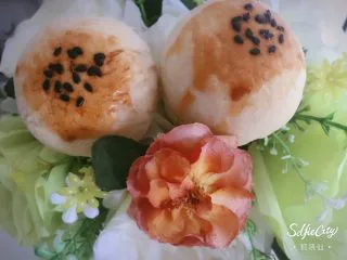 没错，高筋粉也能做蛋黄酥,每天不要超过两个，因为蛋黄胆固醇含量高，而且吃多了蛋黄也吸收不了那么多，别说我没说啊😄