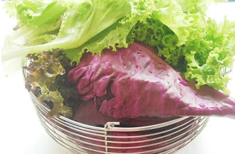 【蔬菜沙拉】 ,蔬菜用淡盐水浸泡10分钟,再用流水反复冲洗干净,最后用纯净水冲洗并控水;