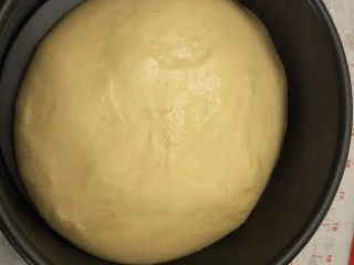 卡仕达奶油面包——奶油饺子包,发酵完成排气整形一样分成12份