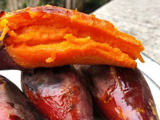 超简单的烤山芋,香甜软糯，好好吃😋！