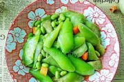 丝瓜烧毛豆,清爽美味的夏日佳肴(以丝瓜为主材,融合毛豆的清甜,开启味蕾盛宴)