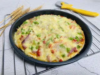 培根火腿披萨,培根火腿披萨成品图