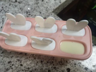 宝宝无糖奶酪棒,倒完盖上模具盖