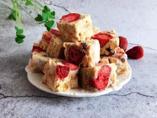 网红草莓雪花酥,完美