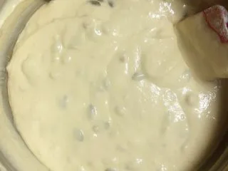 椰香坚果麦芬蛋糕,蛋糕糊做好了,预热烤箱,180度预热5分钟。