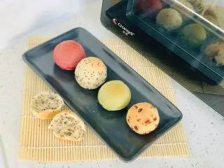 Q弹麻糬面包,美味Q弹的麻糬出炉